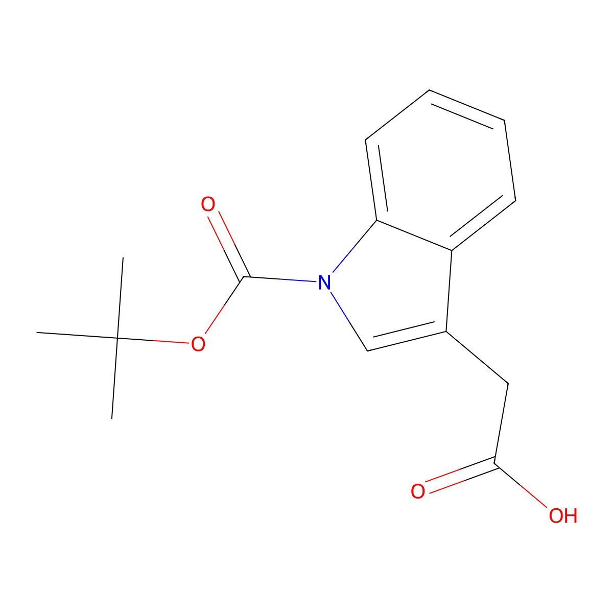 1-Boc-3-carboxymethylindole molecular structure, CAS 128550-08-3