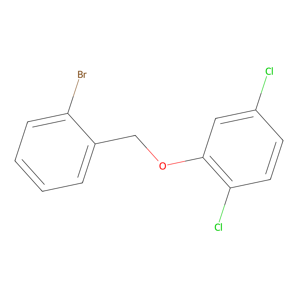 2-Bromobenzyl-(2,5-dichlorophenyl)ether molecular structure, CAS 1285503-72-1