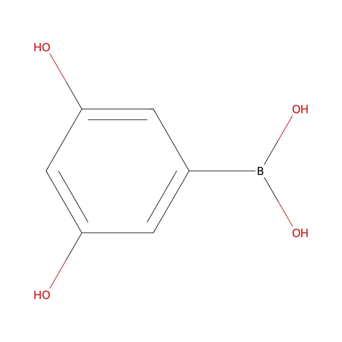(3,5-Dihydroxyphenyl)boronic acid molecular structure, CAS 1285507-23-4