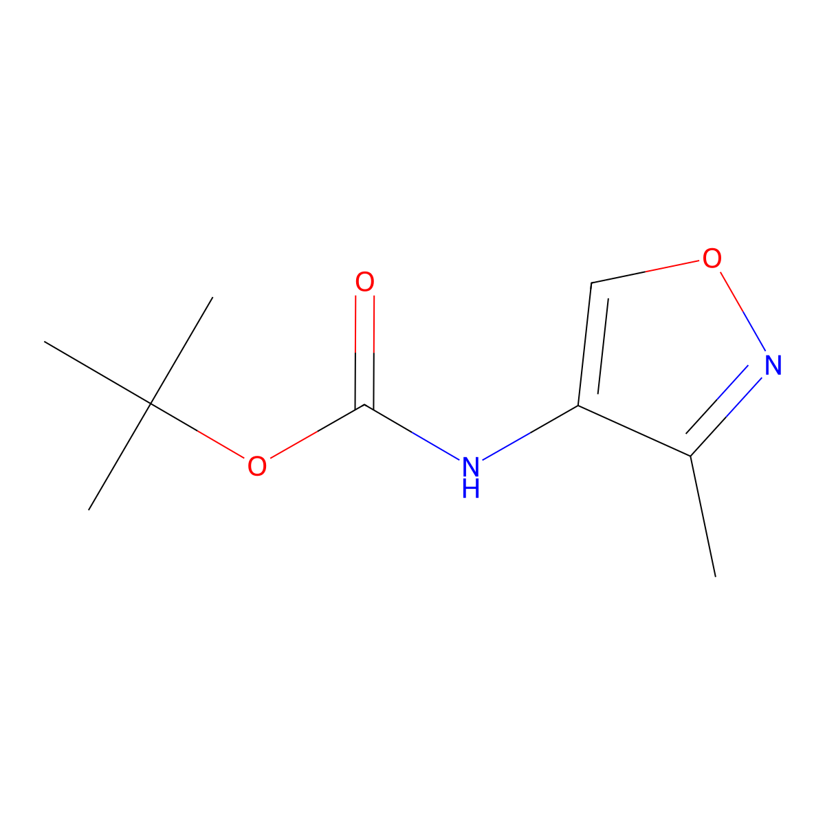 tert-Butyl (3-methylisoxazol-4-yl)carbamate molecular structure, CAS 1285517-11-4