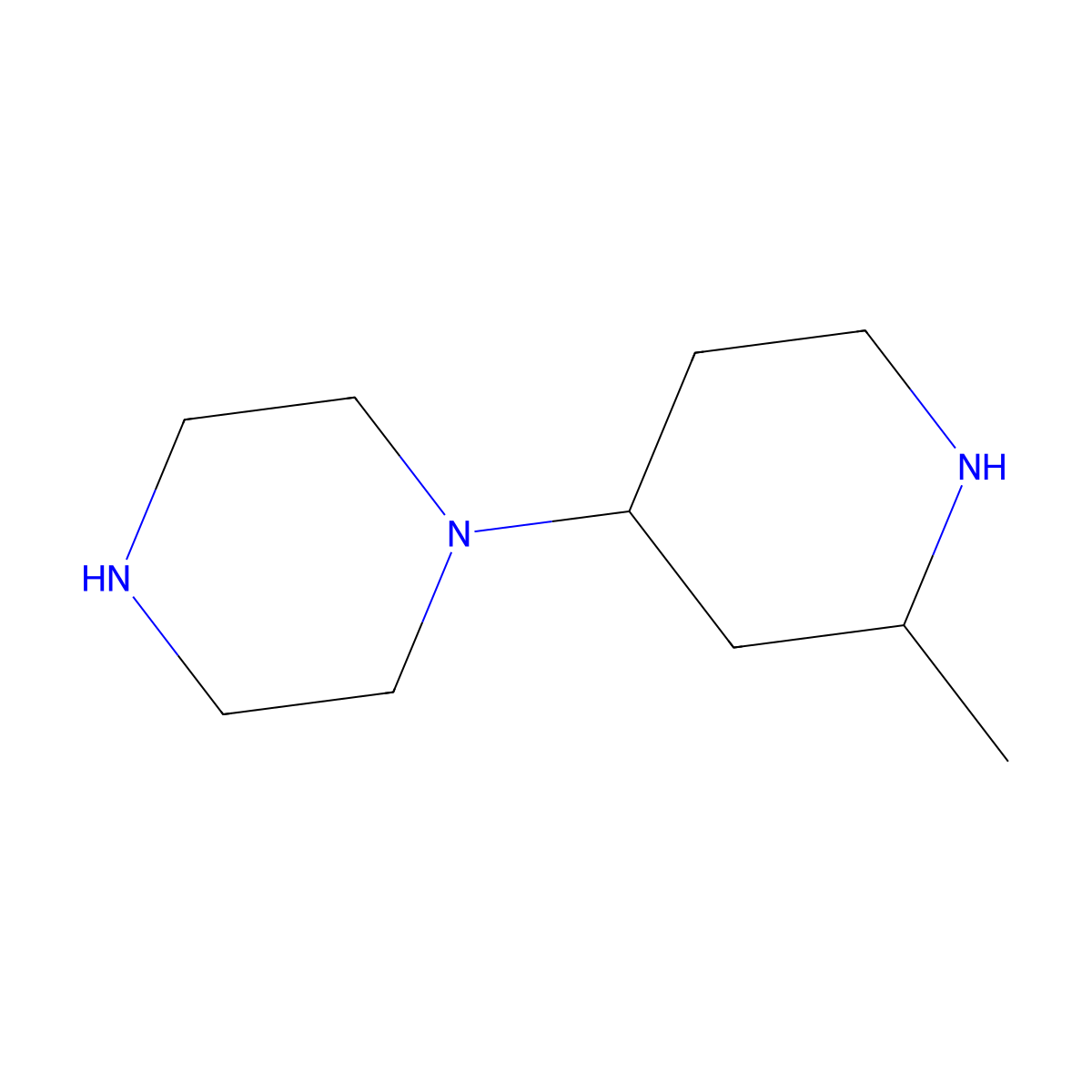1-(2-Methylpiperidin-4-YL)piperazine molecular structure, CAS 1285523-50-3