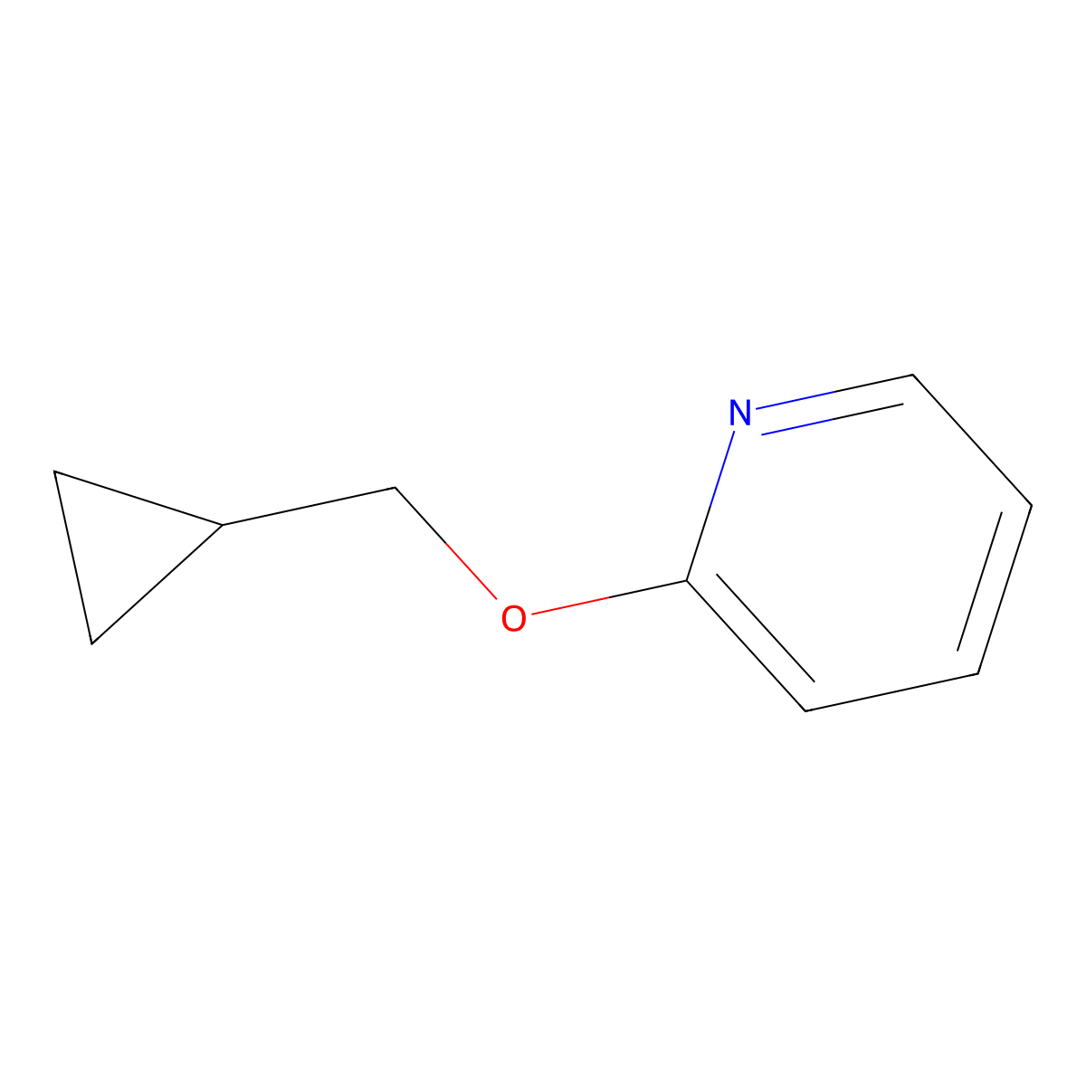 2-(Cyclopropylmethoxy)pyridine molecular structure, CAS 1285617-81-3