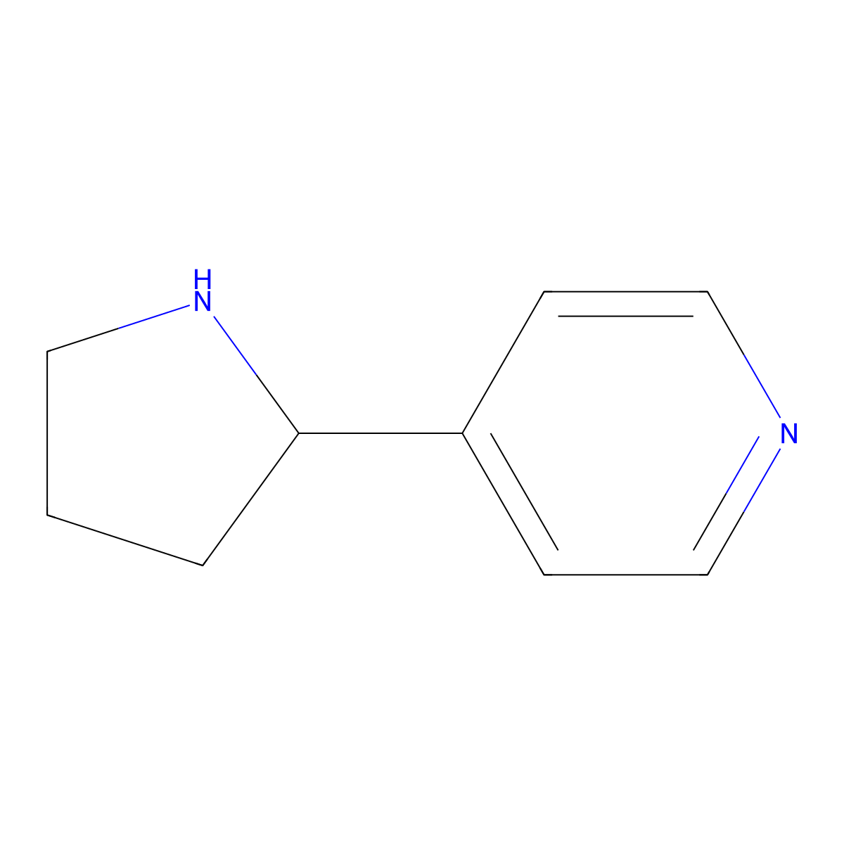 4-(Pyrrolidin-2-yl)pyridine molecular structure, CAS 128562-25-4