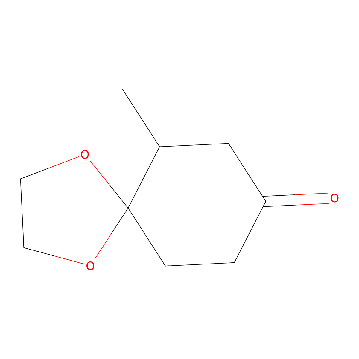 6-Methyl-1,4-dioxaspiro[4.5]decan-8-one molecular structure, CAS 128563-89-3