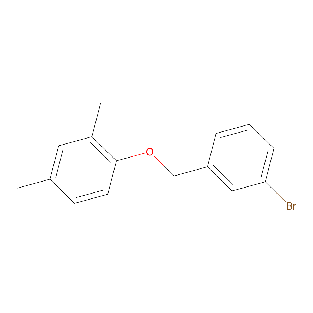 3-Bromobenzyl-(2,4-dimethylphenyl)ether molecular structure, CAS 1285646-40-3