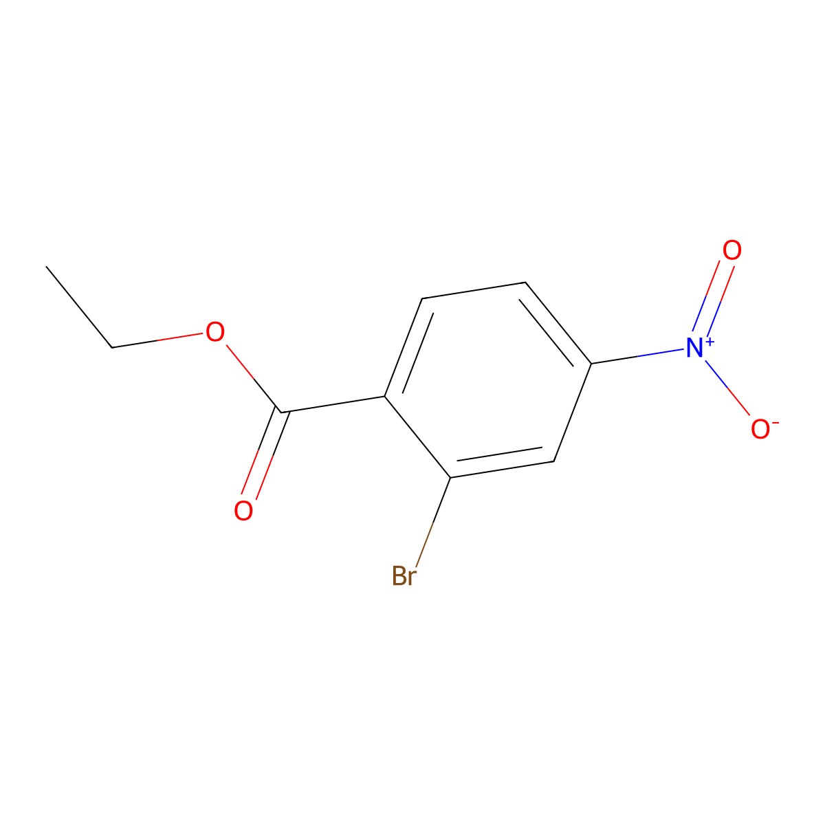 Ethyl 2-bromo-4-nitrobenzoate molecular structure, CAS 128566-93-8