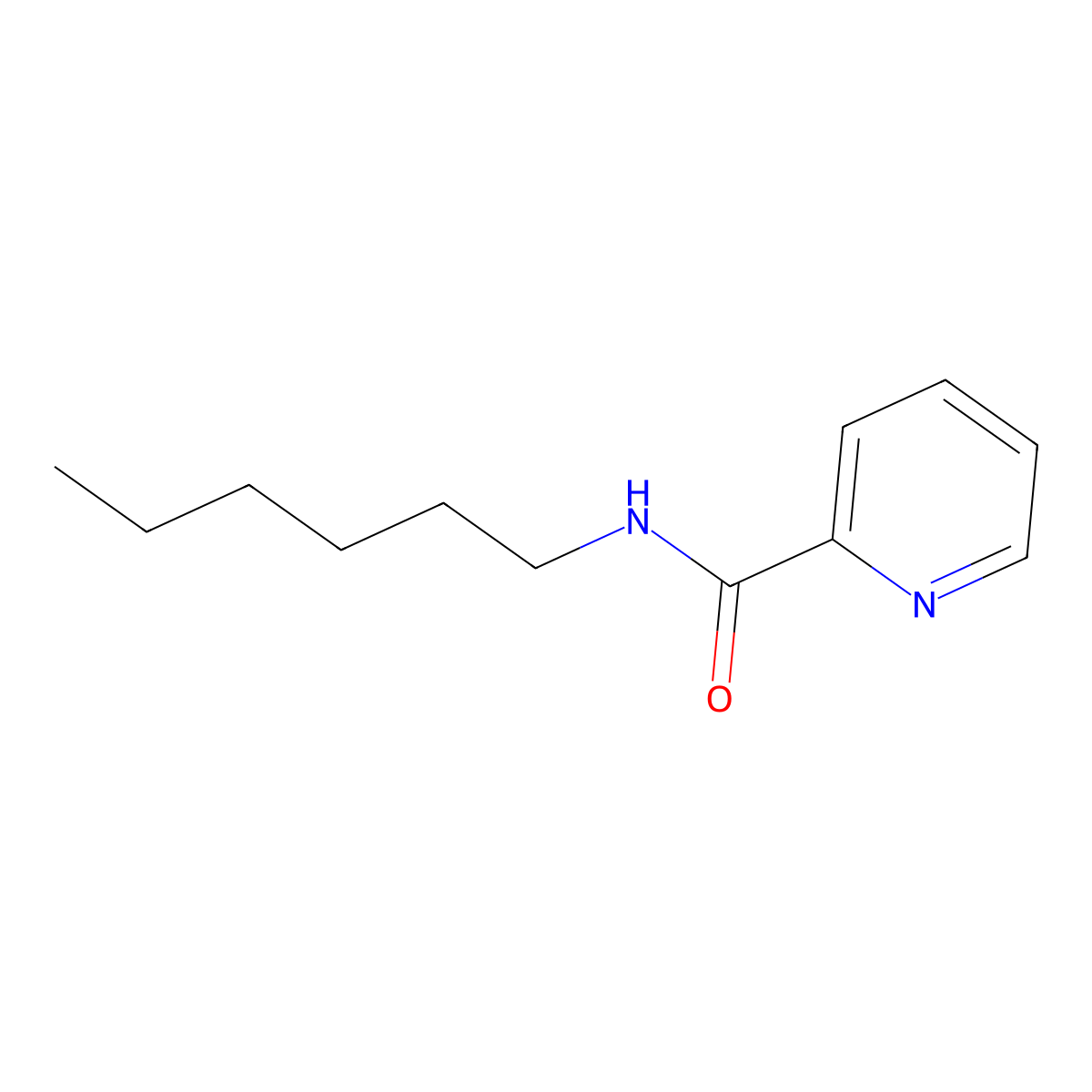 N-hexylpicolinamide molecular structure, CAS 1285695-03-5