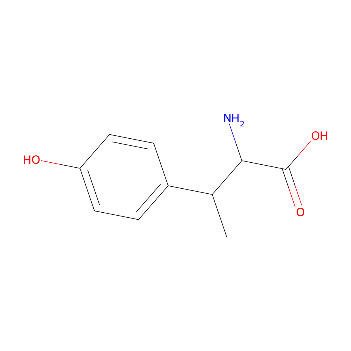 (2S,3R)-2-Amino-3-(4-hydroxyphenyl)butanoic acid molecular structure, CAS 128573-12-6