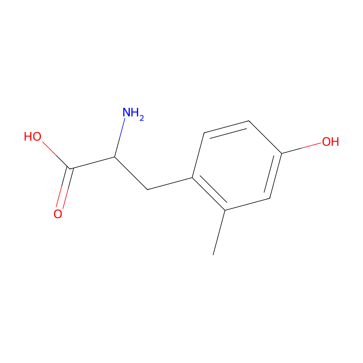 2-Methyl-D-tyrosine molecular structure, CAS 128573-13-7