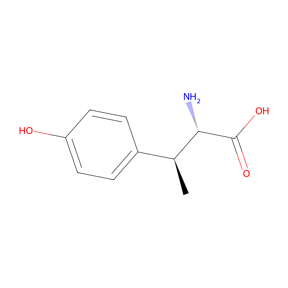 (2S,3S)-2-Amino-3-(4-hydroxy-phenyl)-butyric acid molecular structure, CAS 128573-14-8