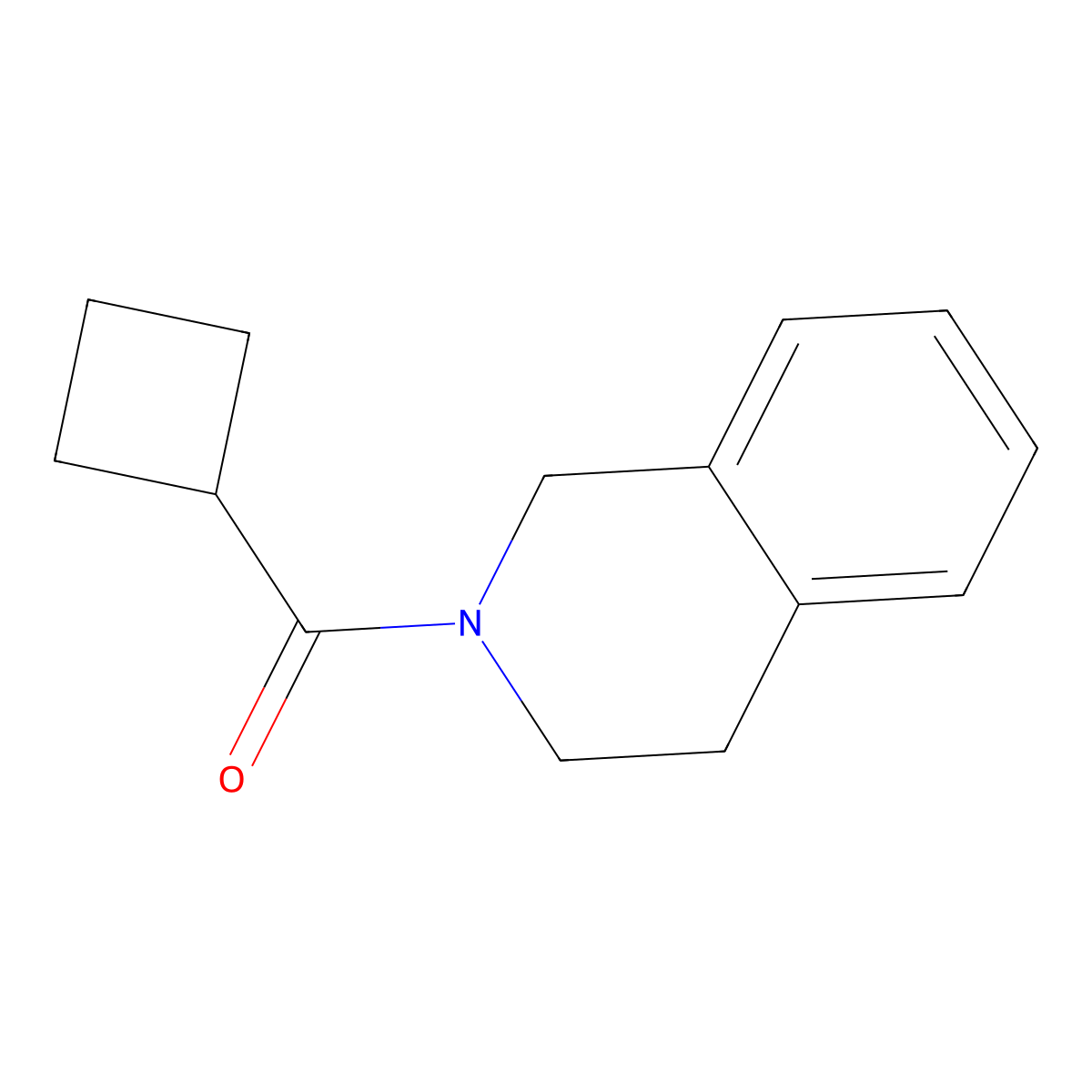 cyclobutyl(3,4-dihydroisoquinolin-2(1H)-yl)methanone molecular structure, CAS 128592-88-1
