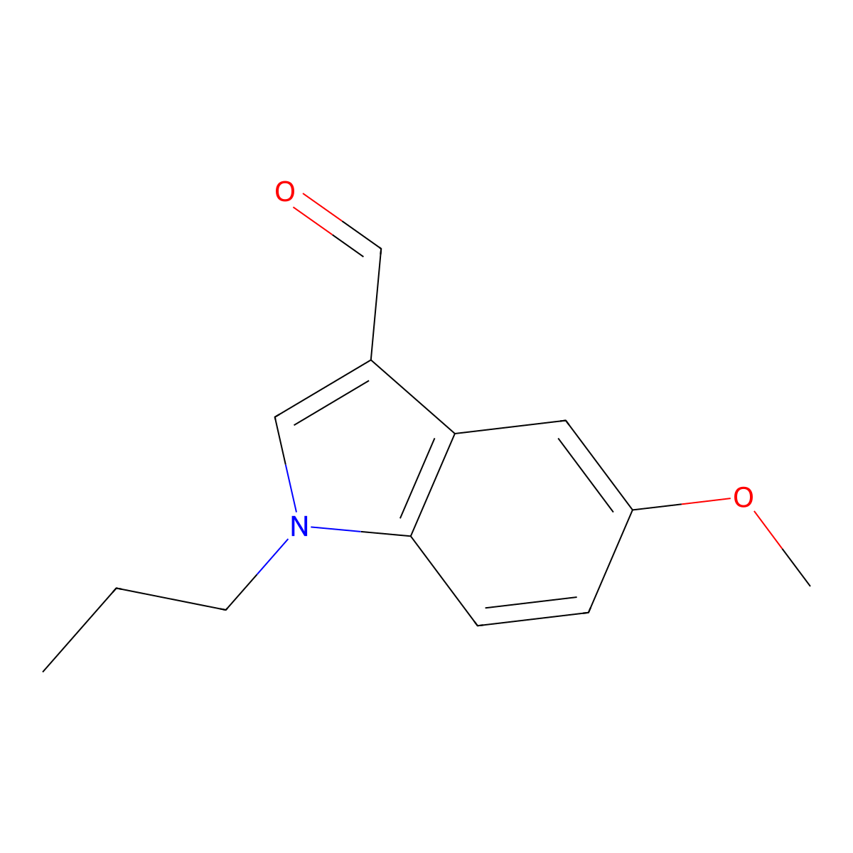 5-Methoxy-1-propyl-1H-indole-3-carbaldehyde molecular structure, CAS 128600-67-9