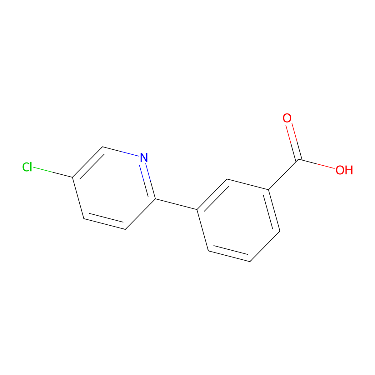 3-(5-Chloropyridin-2-yl)benzoic acid molecular structure, CAS 1286126-96-2