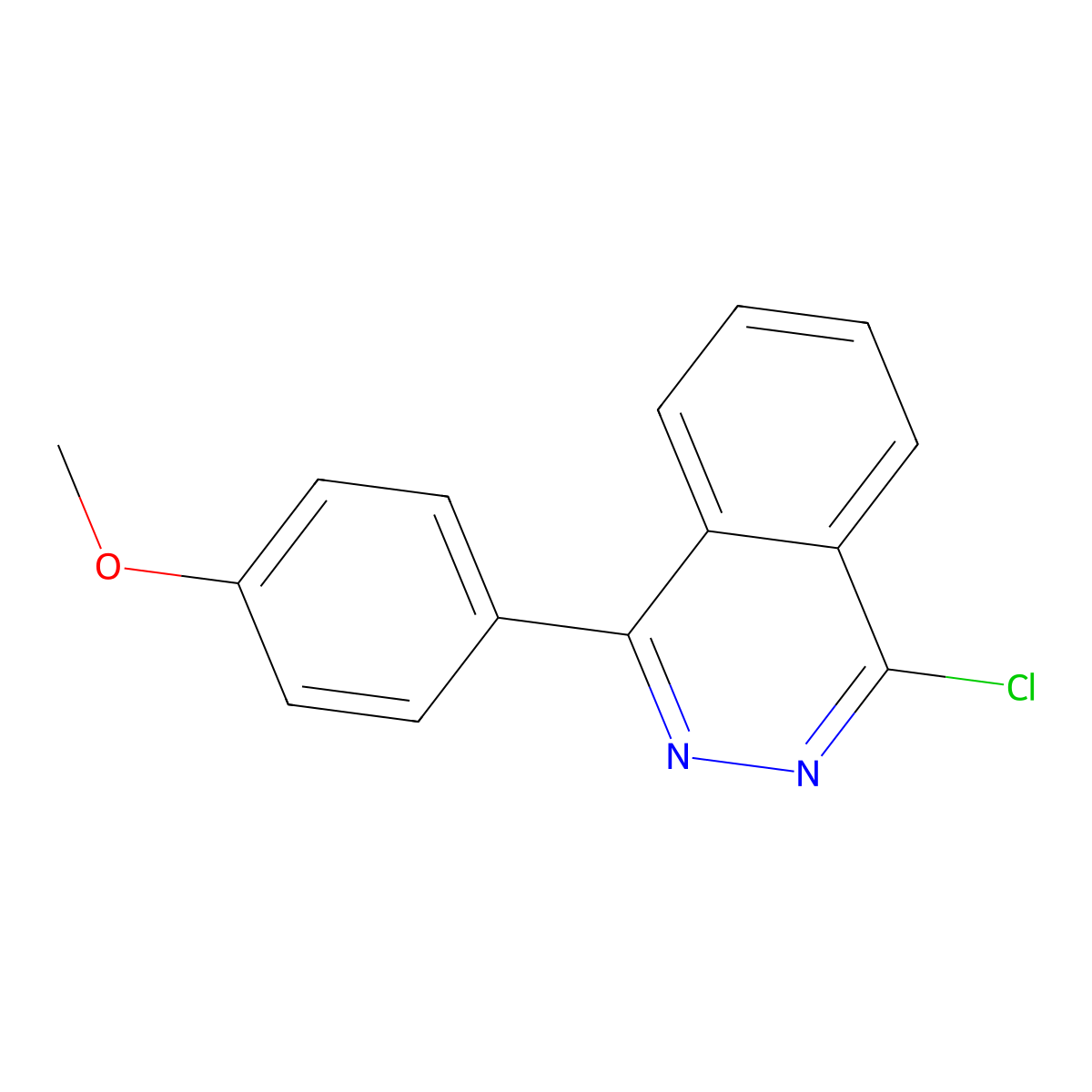 1-Chloro-4-(4-methoxyphenyl)phthalazine molecular structure, CAS 128615-83-8