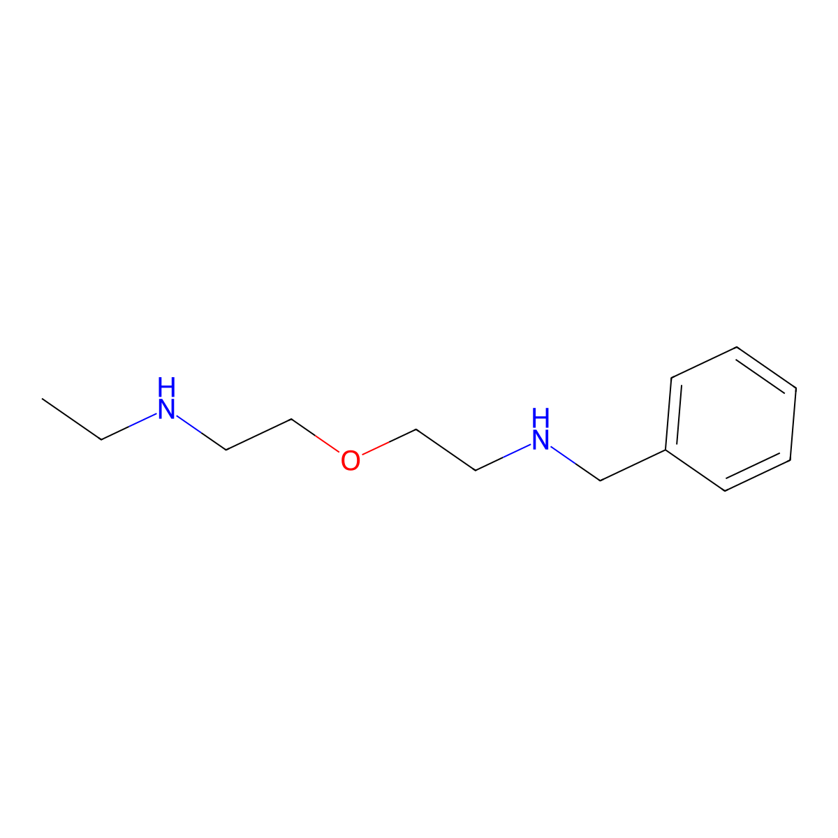 Benzyl({2-[2-(ethylamino)ethoxy]ethyl})amine molecular structure, CAS 128620-59-7