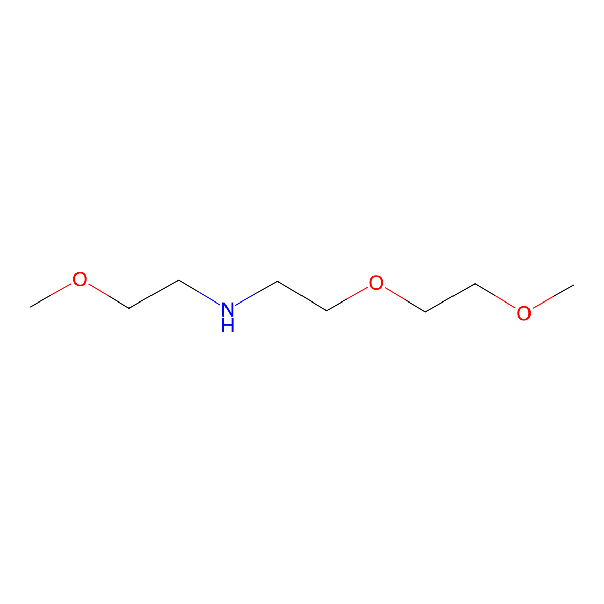 Ethanamine, 2-(2-methoxyethoxy)-N-(2-methoxyethyl)- molecular structure, CAS 128620-95-1