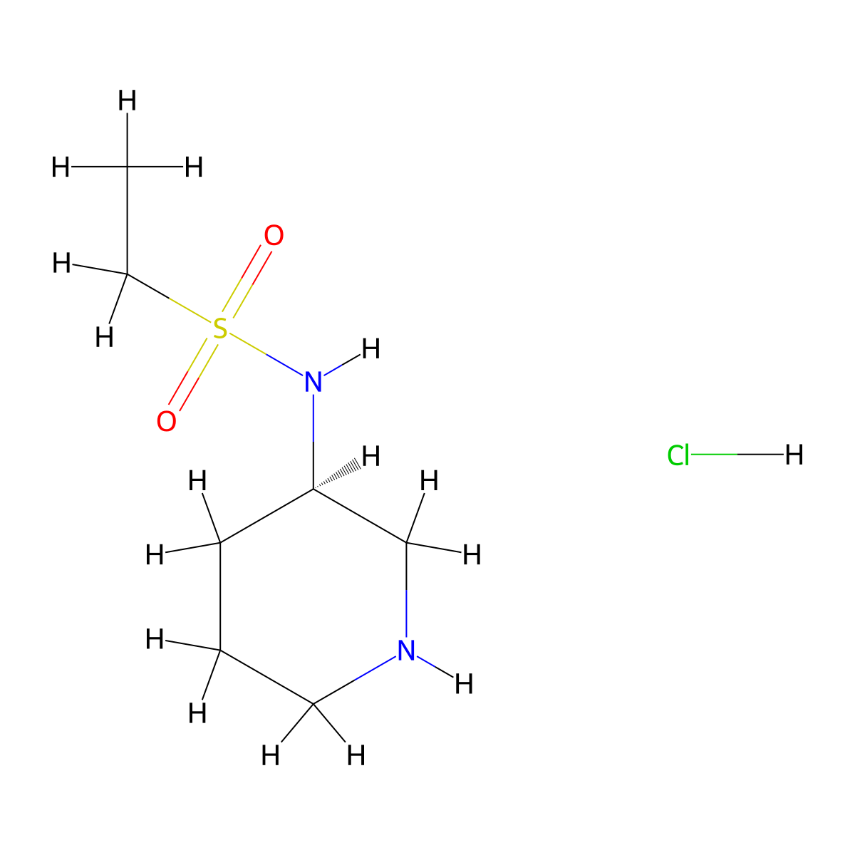 (R)-N-(Piperidin-3-yl)ethanesulfonamidehydrochloride molecular structure, CAS 1286207-14-4