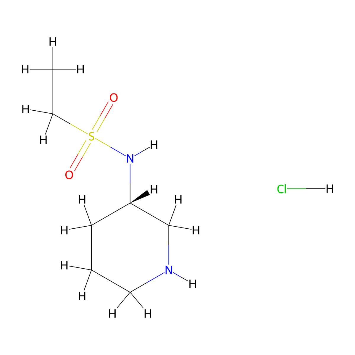 (S)-N-(Piperidin-3-yl)ethanesulfonamidehydrochloride molecular structure, CAS 1286207-15-5