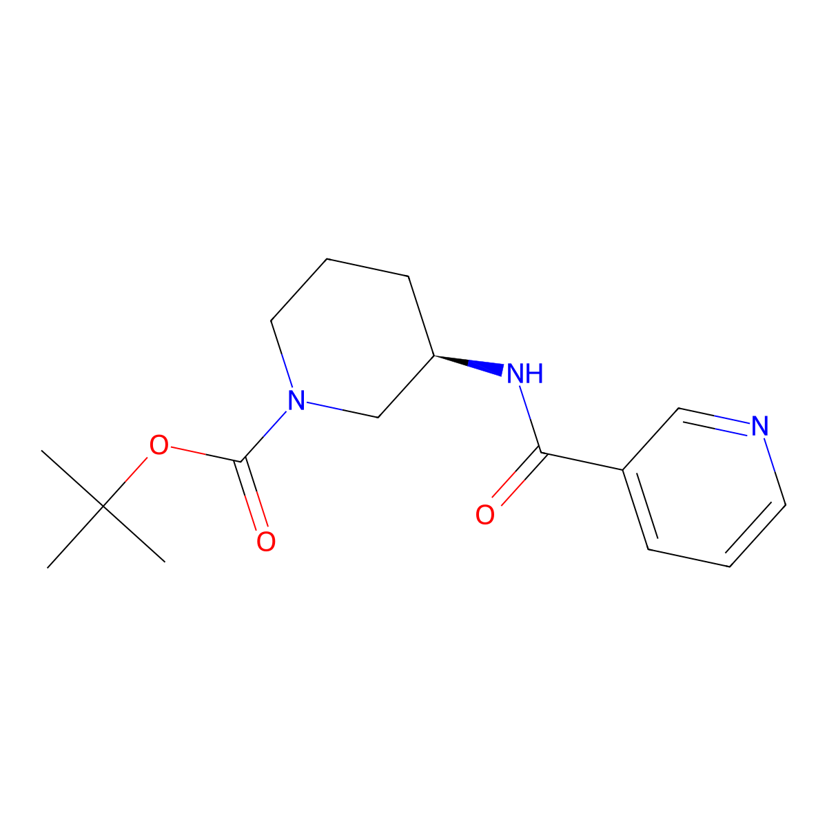 (R)-tert-Butyl 3-(nicotinamido)piperidine-1-carboxylate molecular structure, CAS 1286208-72-7