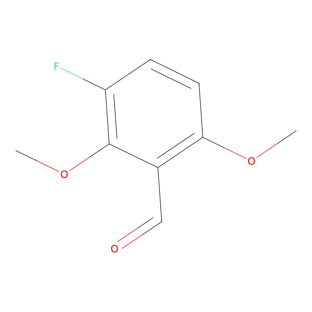 3-Fluoro-2,6-dimethoxybenzaldehyde molecular structure, CAS 1286216-61-2
