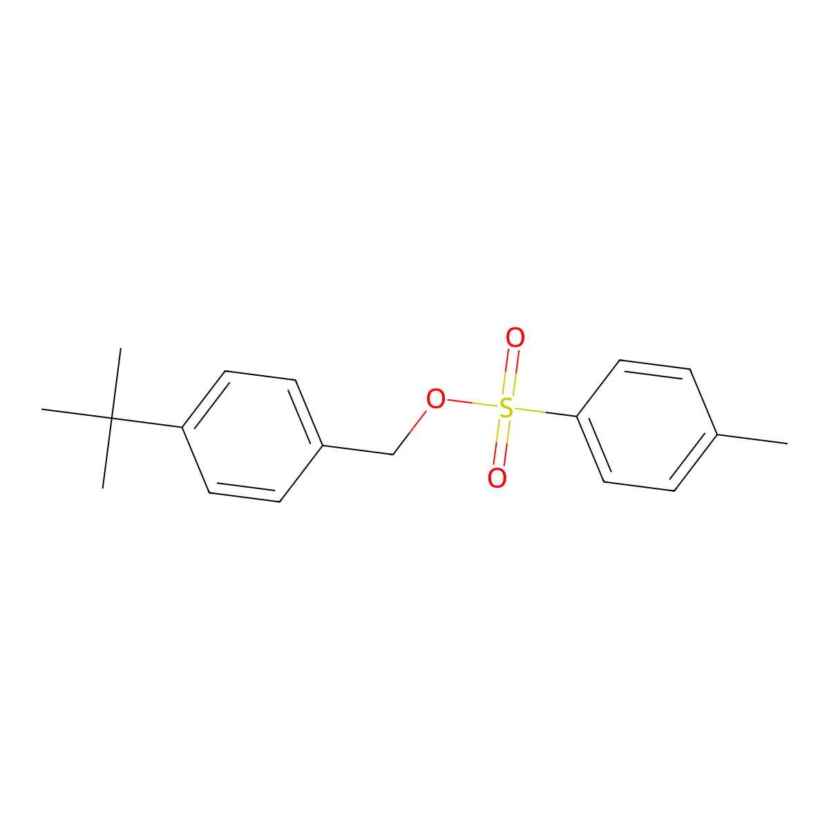 (4-Tert-butylphenyl)methyl 4-methylbenzene-1-sulfonate molecular structure, CAS 128622-49-1