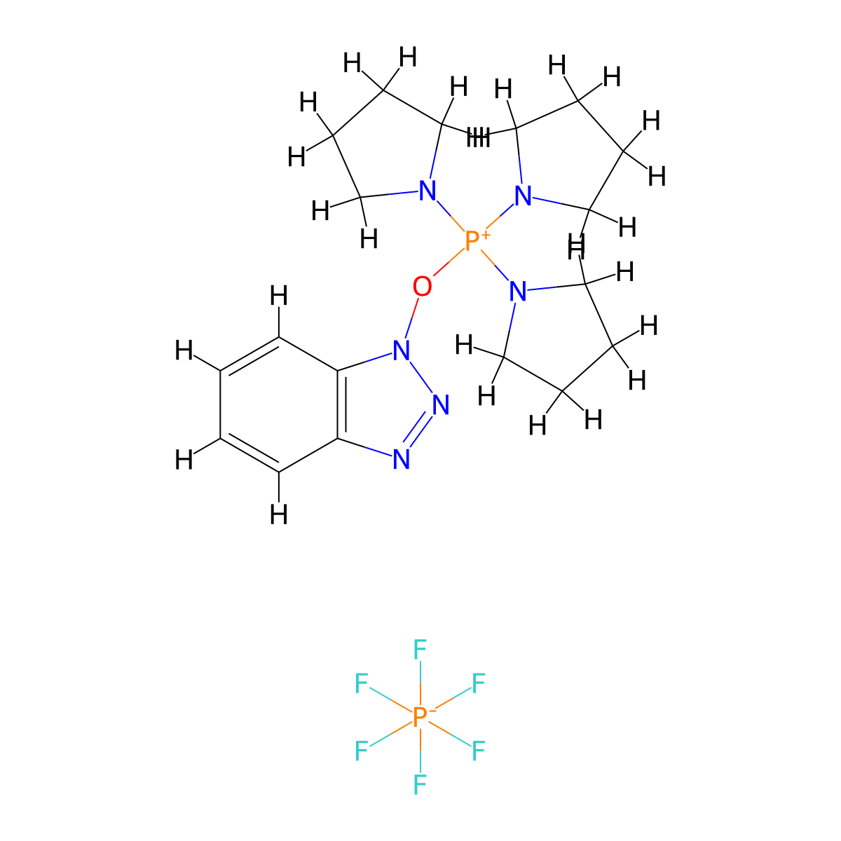 PyBOP molecular structure, CAS 128625-52-5