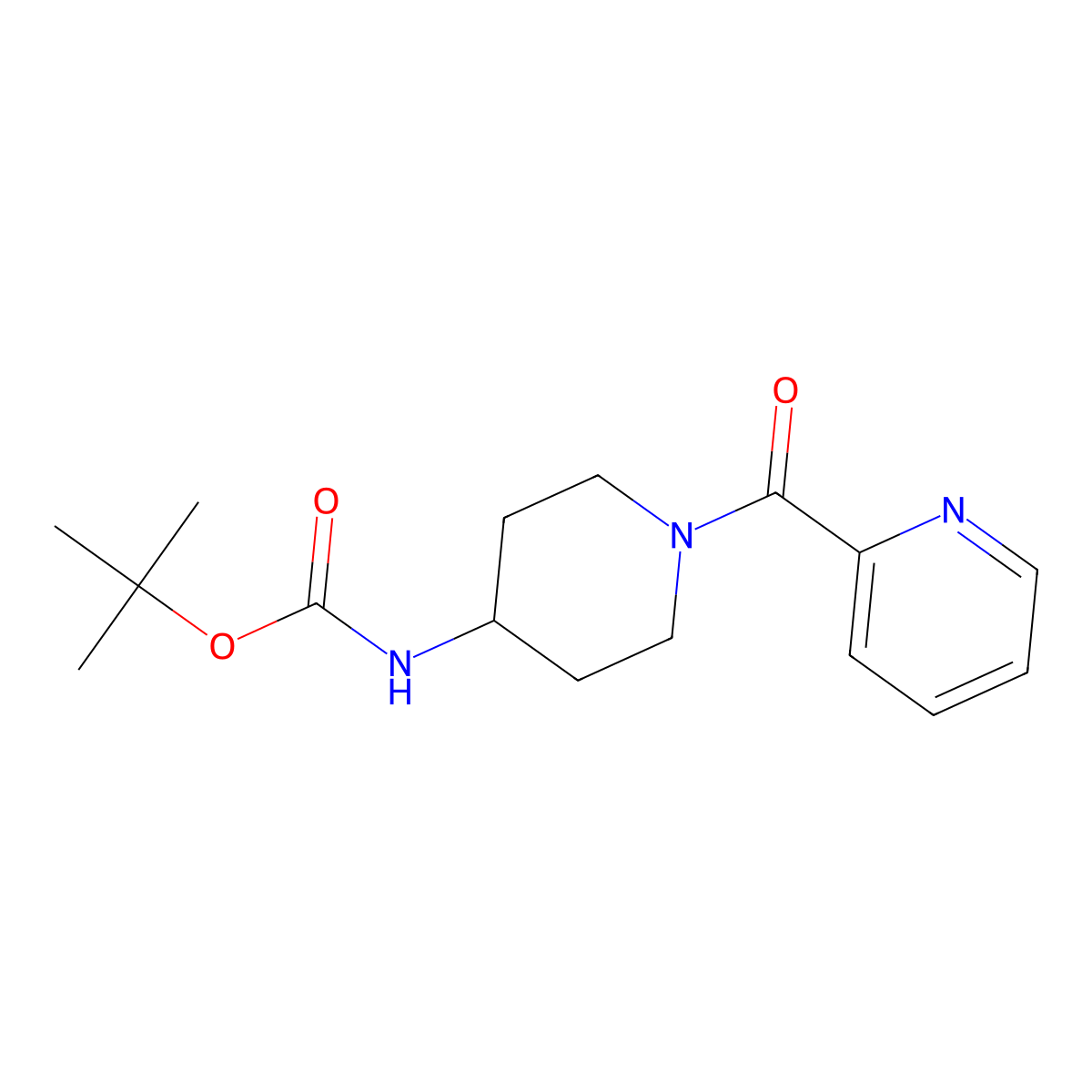 tert-Butyl 1-picolinoylpiperidin-4-ylcarbamate molecular structure, CAS 1286263-44-2