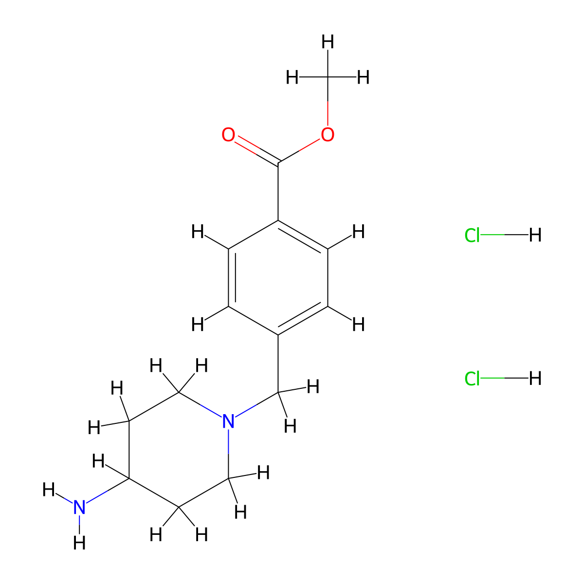Methyl 4-[(4-aminopiperidin-1-yl)methyl]benzoate dihydrochloride molecular structure, CAS 1286265-65-3