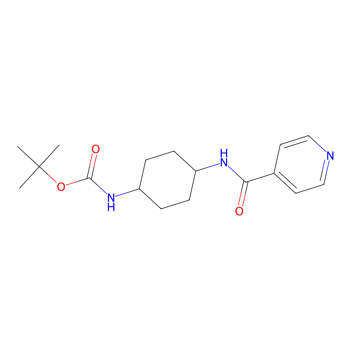 tert-Butyl (4-(isonicotinamido)cyclohexyl)carbamate molecular structure, CAS 1286272-95-4
