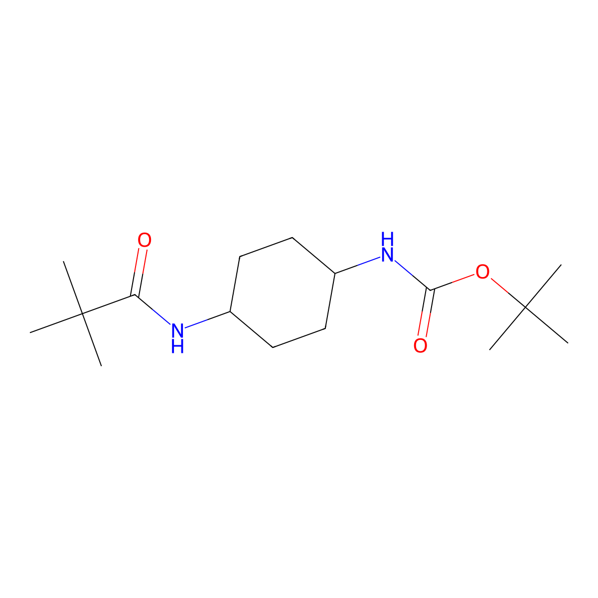 tert-Butyl (1R*,4R*)-4-pivalamidocyclohexylcarbamate molecular structure, CAS 1286273-17-3