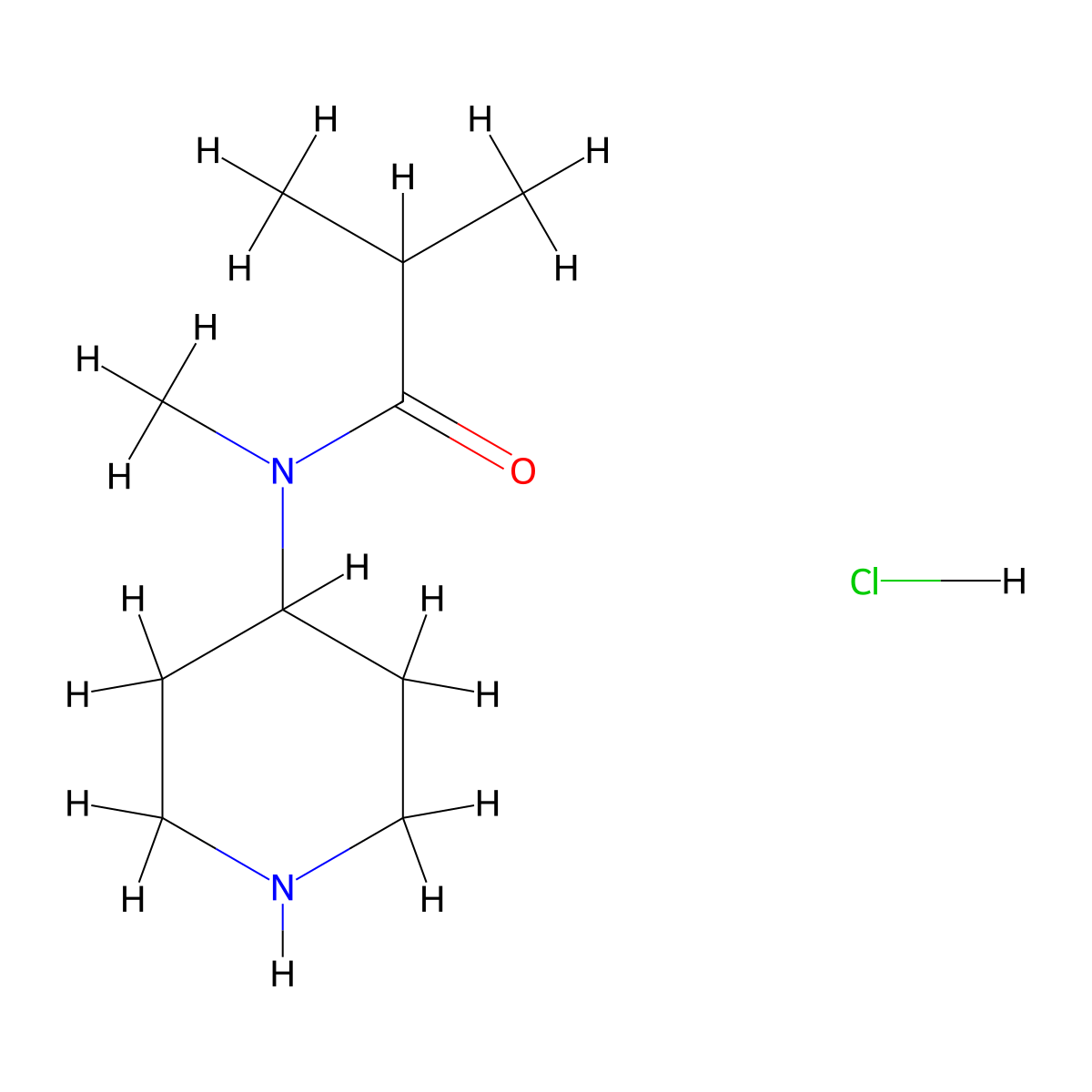 N-Methyl-N-(piperidin-4-yl)isobutylamidhydrochloride molecular structure, CAS 1286273-21-9