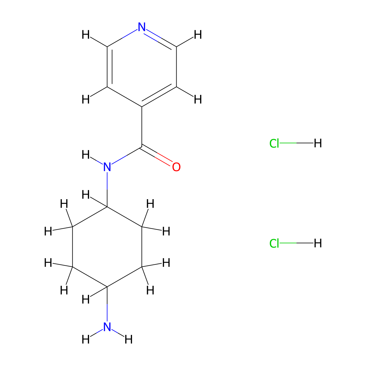 N-[(1R*,4R*)-4-Aminocyclohexyl]isonicotinamide dihydrochloride molecular structure, CAS 1286273-64-0