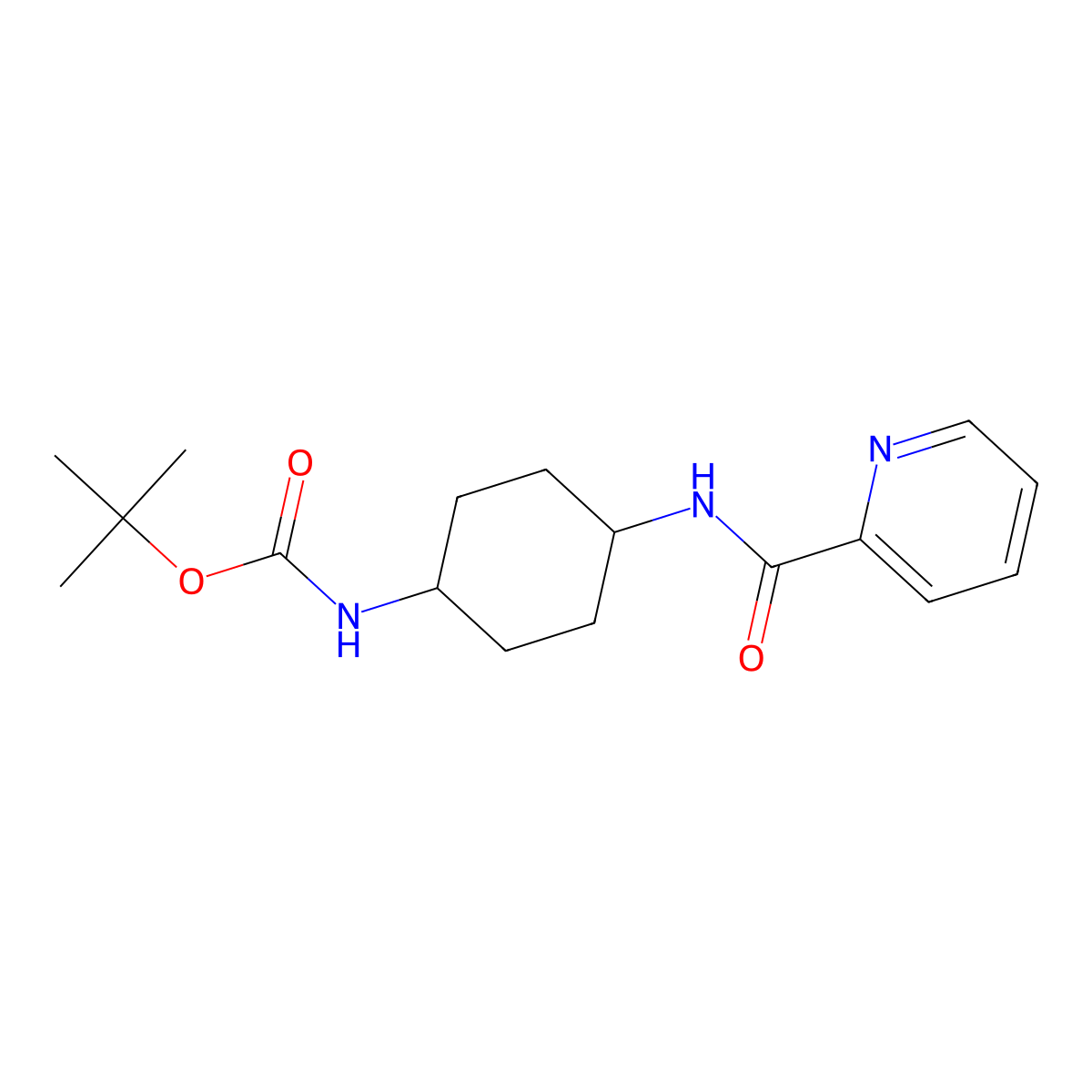 tert-Butyl (1R*,4R*)-4-(picolinamido)cyclohexylcarbamate molecular structure, CAS 1286273-93-5