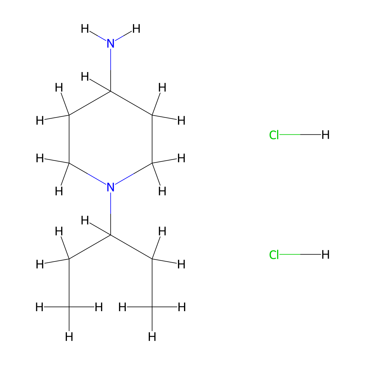 1-(Pentan-3-yl)piperidin-4-amine dihydrochloride molecular structure, CAS 1286274-33-6