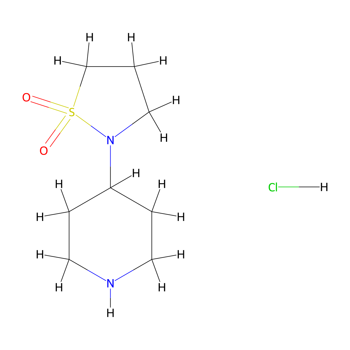 N-(Piperidine-4-yl)-1,3-propanesultam hydrochloride molecular structure, CAS 1286274-60-9