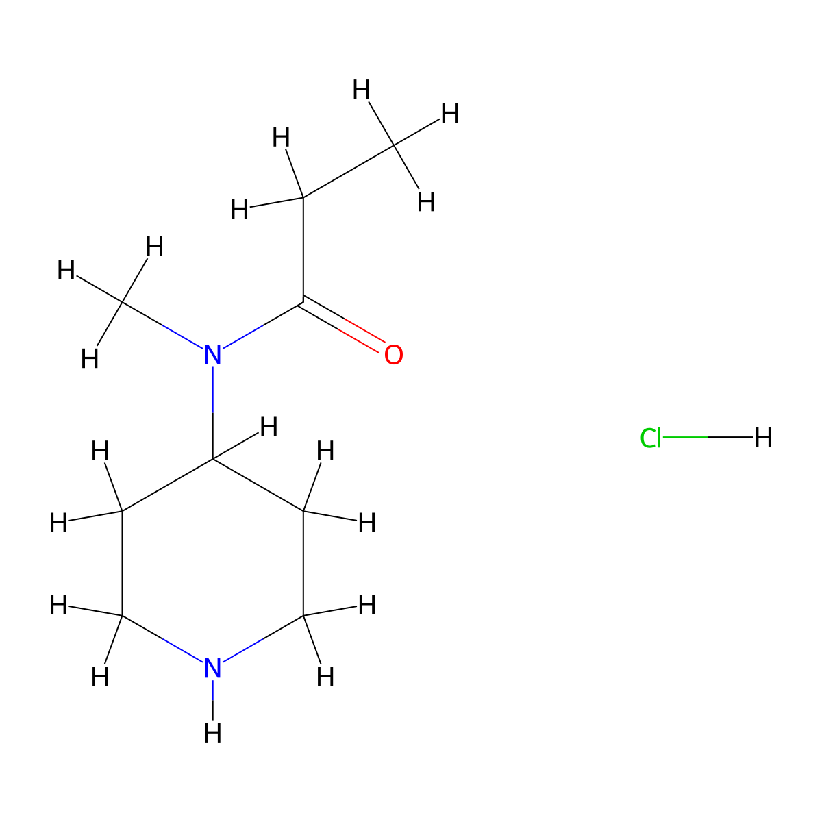 N-Methyl-N-(piperidin-4-yl)propionamidehydrochloride molecular structure, CAS 1286274-83-6