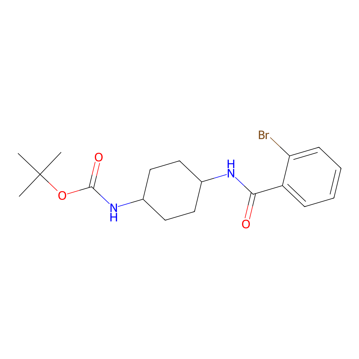 tert-Butyl (1R*,4R*)-4-(2-bromobenzamido)cyclohexylcarbamate molecular structure, CAS 1286275-26-0