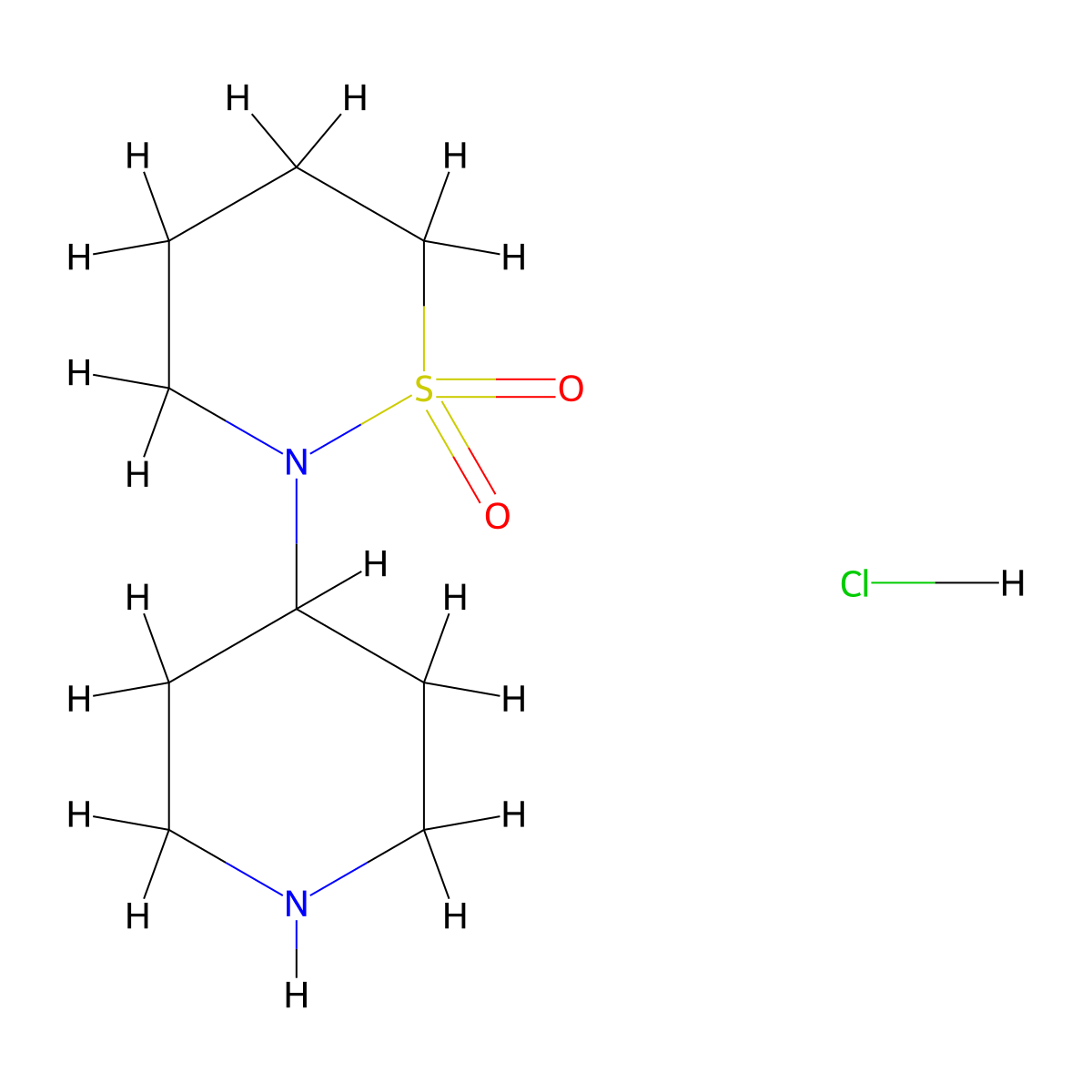N-(Piperidine-4-yl)-1,4-butanesultam hydrochloride molecular structure, CAS 1286275-44-2