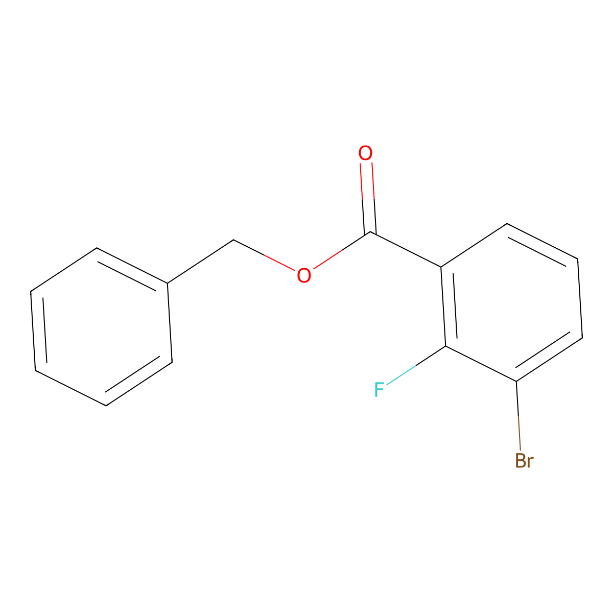 3-Bromo-2-fluoro-benzoic Acid Benzyl Ester molecular structure, CAS 1286277-44-8