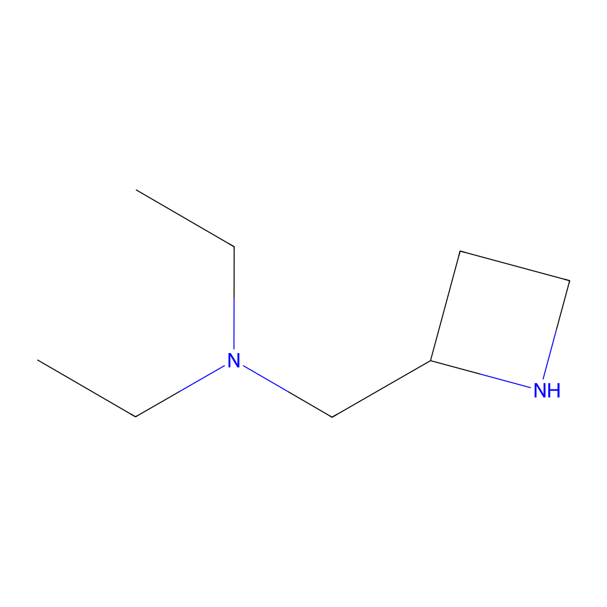[(Azetidin-2-yl)methyl]diethylamine molecular structure, CAS 1286316-89-9