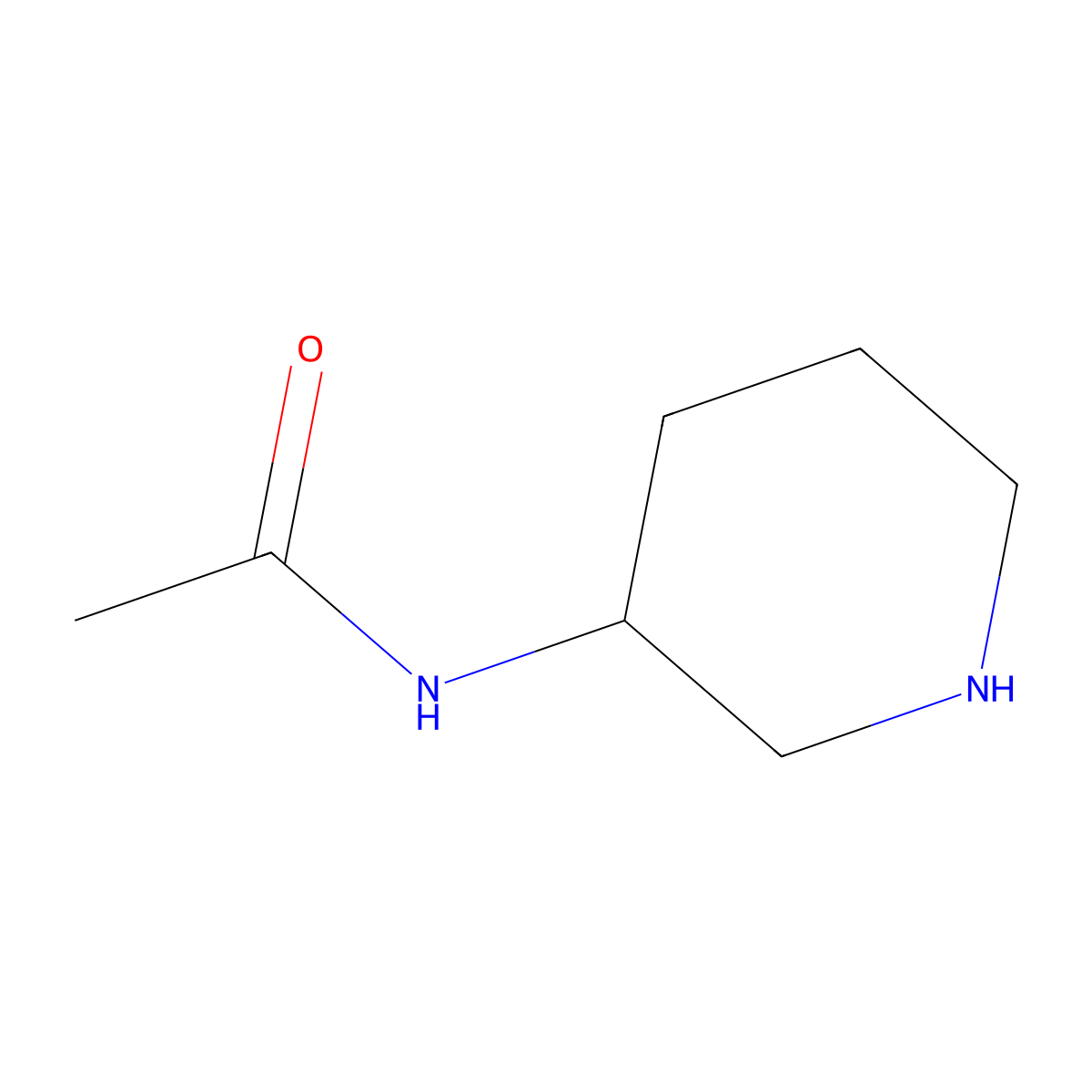 (R)-N-(Piperidin-3-yl)acetamide molecular structure, CAS 1286317-53-0