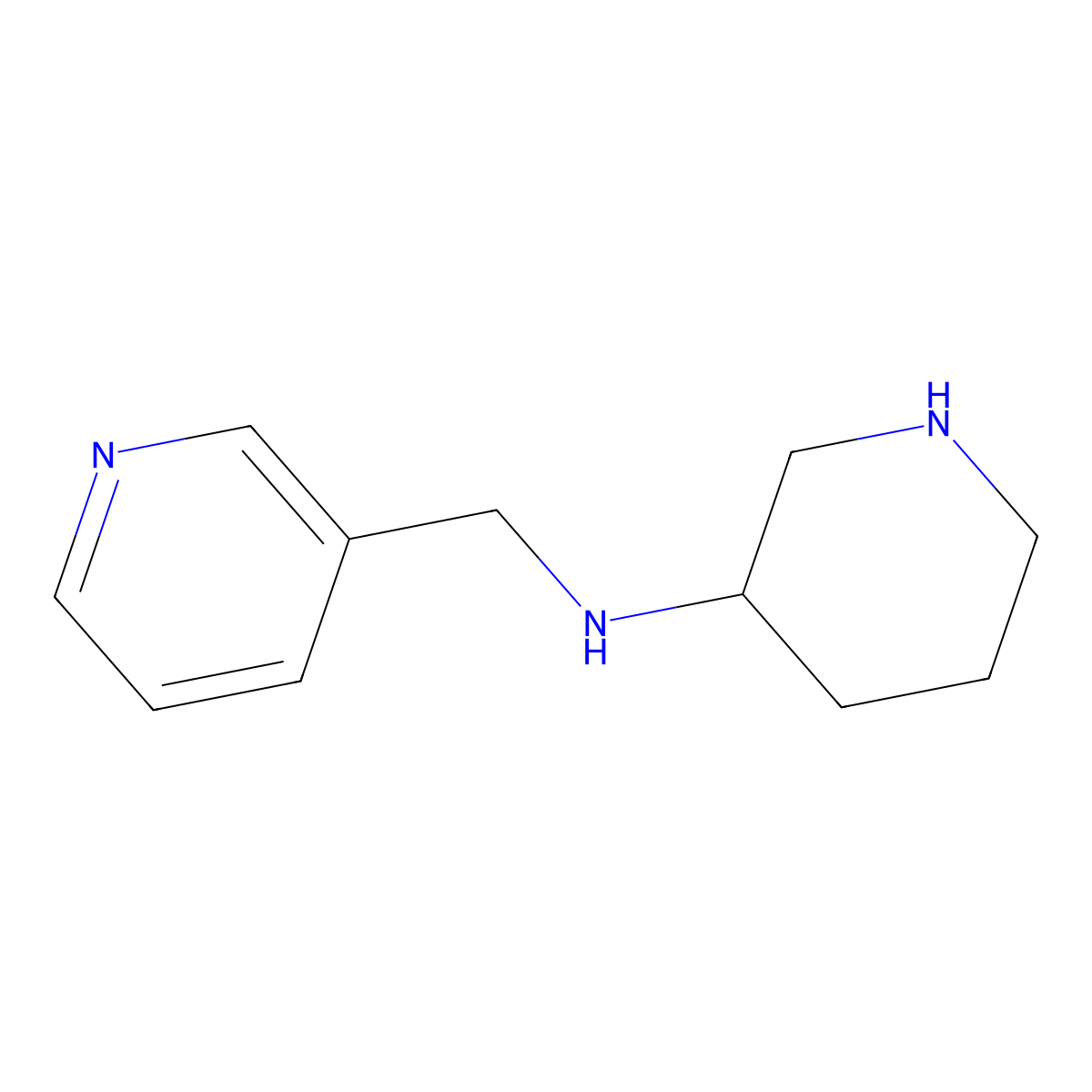 (3S)-N-(pyridin-3-ylmethyl)piperidin-3-amine molecular structure, CAS 1286317-68-7