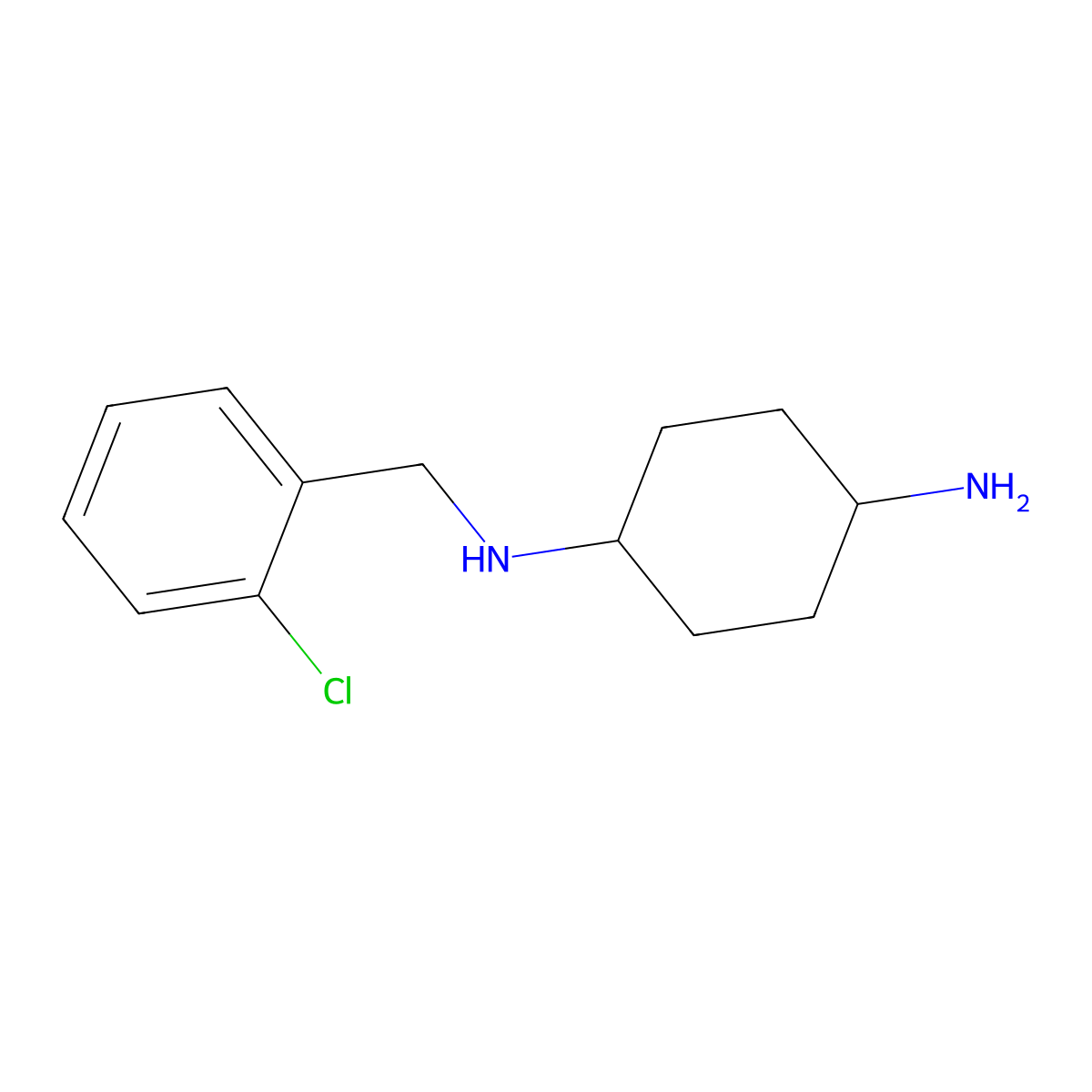 (1r,4r)-N1-(2-Chlorobenzyl)cyclohexane-1,4-diamine molecular structure, CAS 1286319-90-1