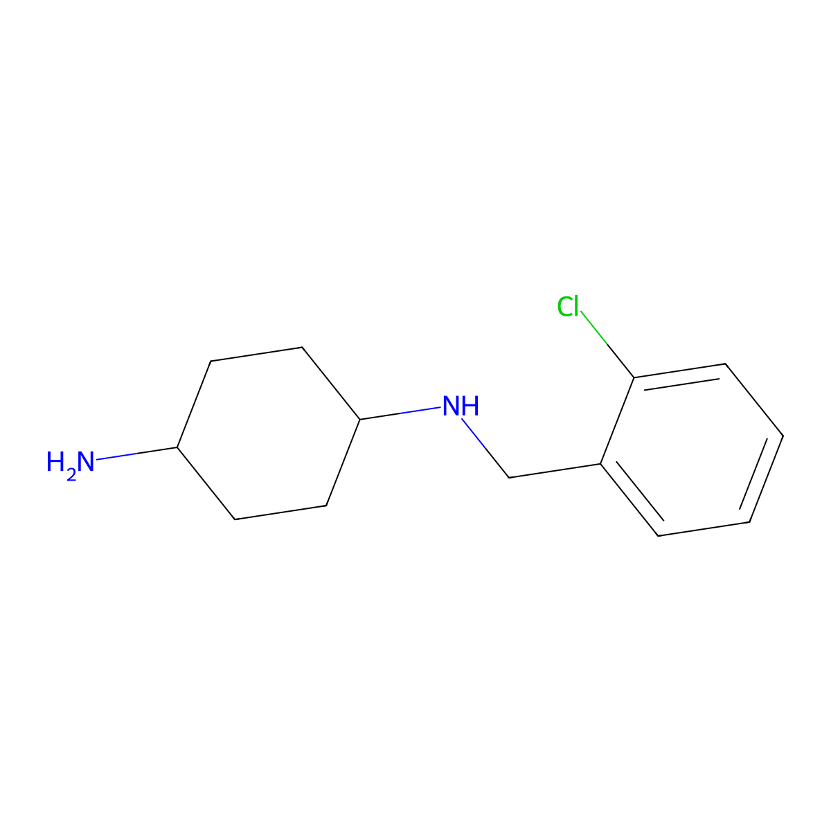 (1r,4r)-N1-(2-Chlorobenzyl)cyclohexane-1,4-diamine molecular structure, CAS 1286319-90-1