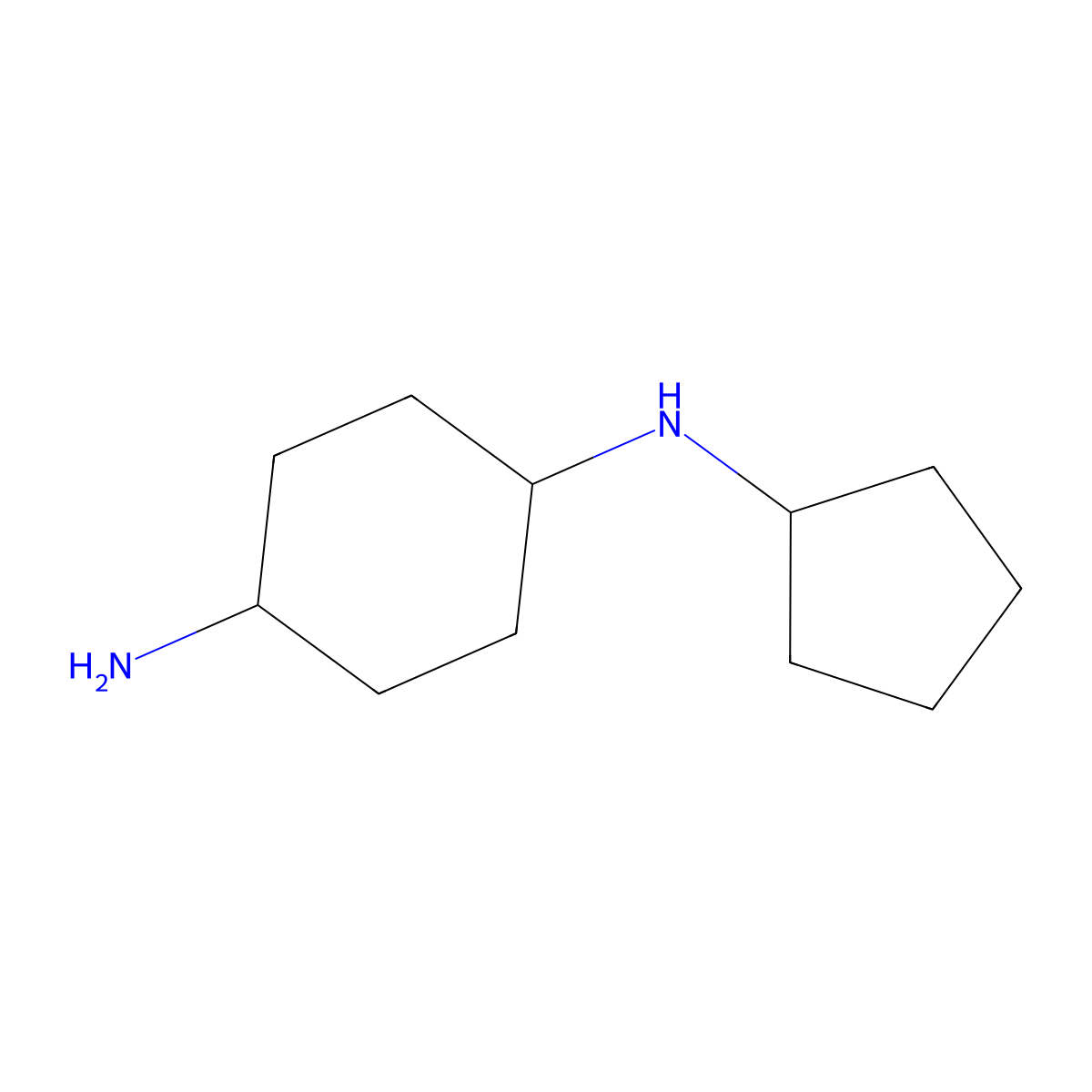 (1r,4r)-N~1~-Cyclopentylcyclohexane-1,4-diamine molecular structure, CAS 1286319-91-2