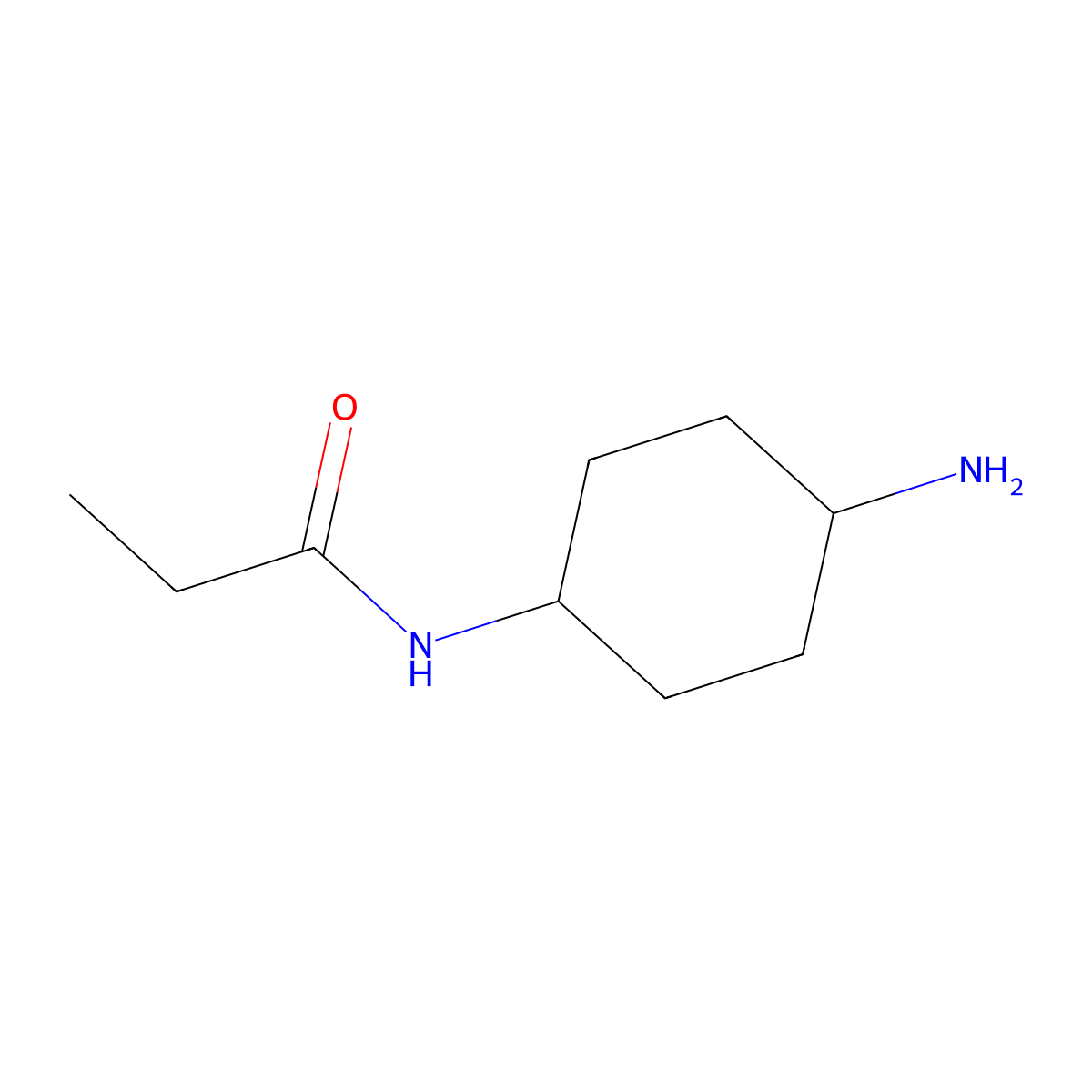 N-((1r,4r)-4-aminocyclohexyl)propionamide molecular structure, CAS 1286319-95-6