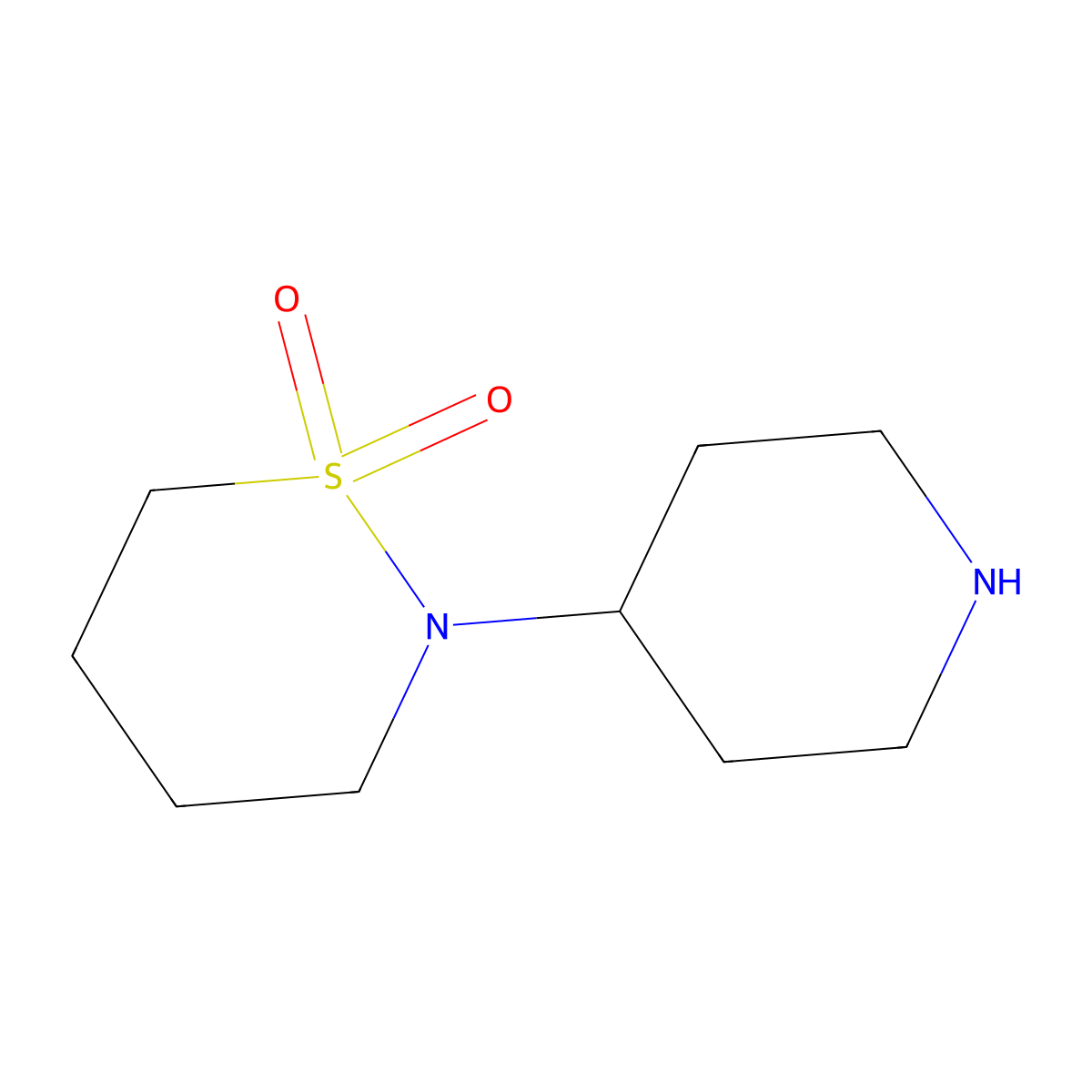 2-(Piperidin-4-yl)-1lambda6,2-thiazinane-1,1-dione molecular structure, CAS 1286320-26-0