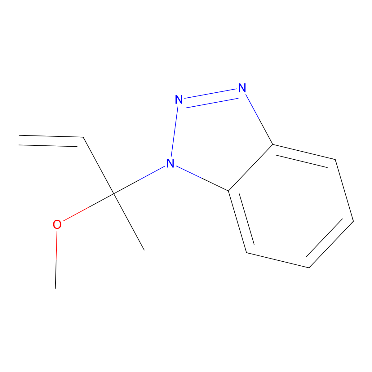 1-(2-Methoxybut-3-en-2-yl)-1H-1,2,3-benzotriazole molecular structure, CAS 1286329-66-5