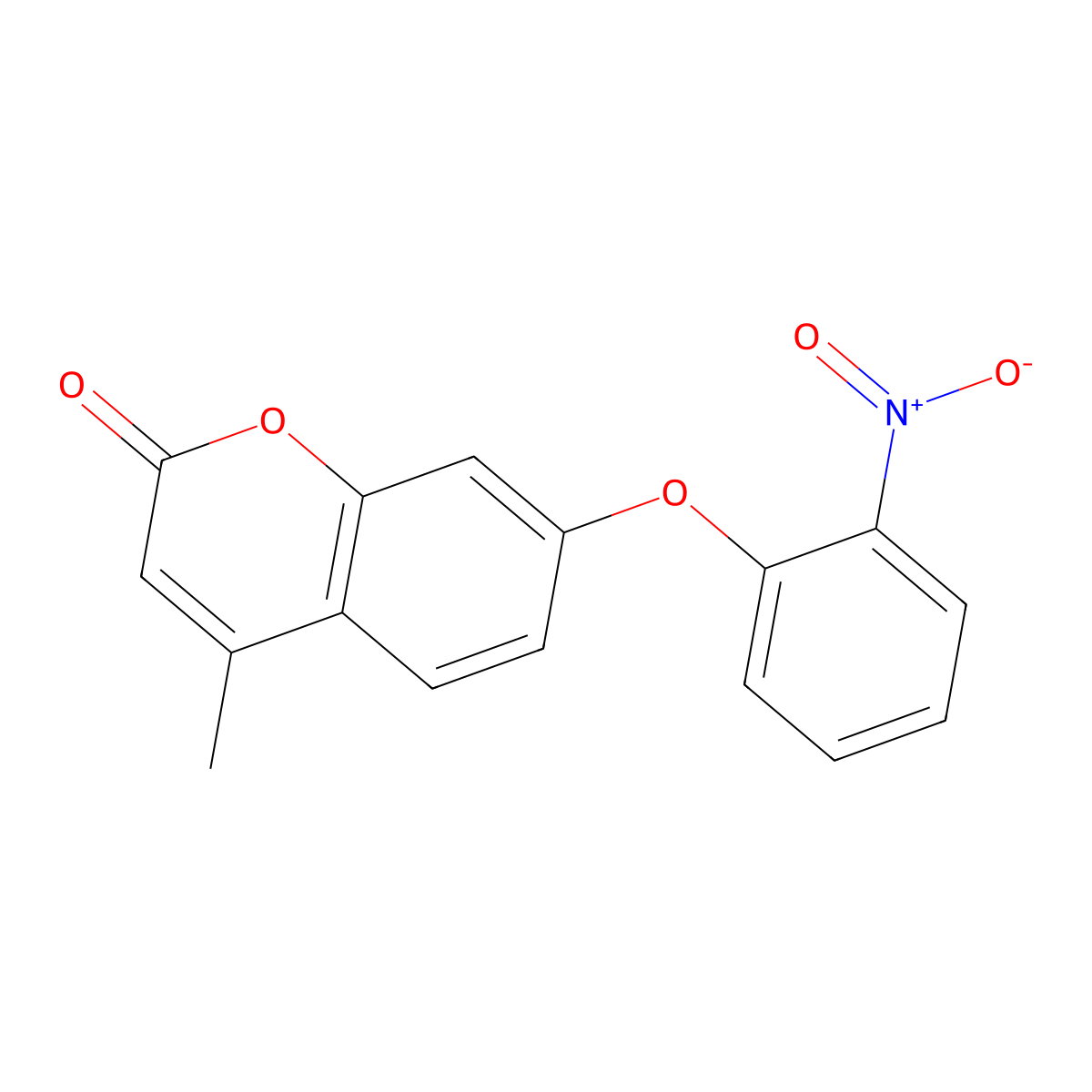 4-Methyl-7-(2-nitrophenoxy)chromen-2-one molecular structure, CAS 1286479-53-5