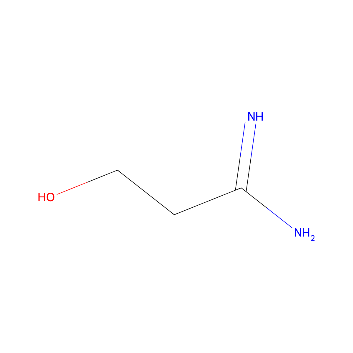 3-Hydroxypropanimidamide molecular structure, CAS 128648-99-7